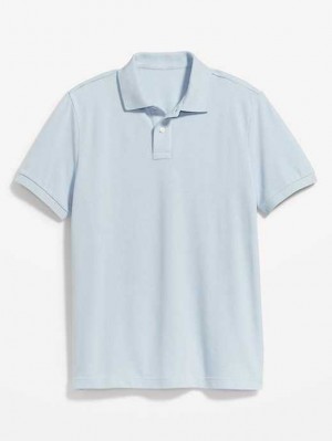 Polos Old Navy Uniform Pique Polo Homme Bleu | 591-UCIRZE