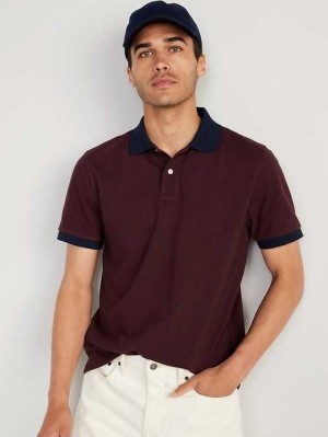 Polos Old Navy Uniform Pique Polo Homme Raisin Arizona | 325-XQFCIW