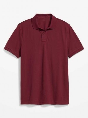 Polos Old Navy Uniform Pique Polo Homme Rouge | 295-SDUZFV