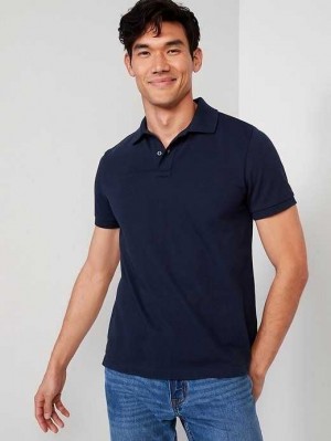 Polos Old Navy Uniform Pique Polo Homme Bleu Marine | 087-JOEHYT