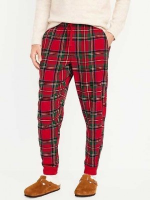 Pyjamas Old Navy Flannel Jogger Pajama Pants Homme Rouge | 396-KDMJHQ
