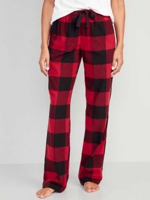 Pyjamas Old Navy Flannel Pajama Pants Femme Rouge | 295-HRBFXL