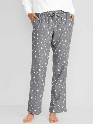 Pyjamas Old Navy Flannel Pajama Pants Femme Grise | 096-FDIMEJ