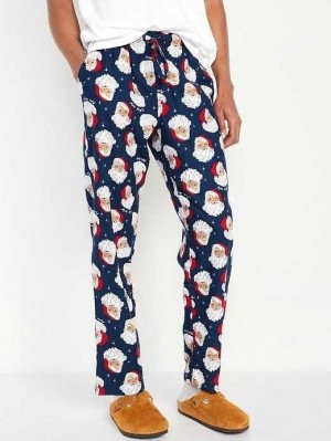Pyjamas Old Navy Flannel Pajama Pants Homme Santa Walnut | 605-LEWPSR