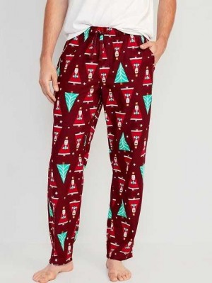 Pyjamas Old Navy Flannel Pajama Pants Homme Bordeaux | 429-QGXOPZ