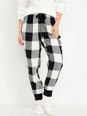 Pyjamas Old Navy Matching Flannel Jogger Pajama Pants Femme Noir | 396-EAOGRI
