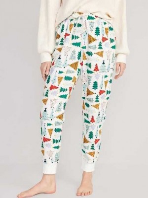 Pyjamas Old Navy Matching Flannel Jogger Pajama Pants Femme O Christmas Tree | 034-DVJGIC