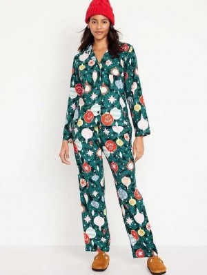 Pyjamas Old Navy Matching Flannel Pajama Set Femme Tinsel Town | 614-UMKHNG