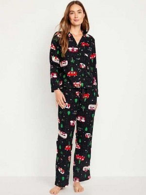 Pyjamas Old Navy Matching Flannel Pajama Set Femme Holiday Campers | 932-NLMPUX