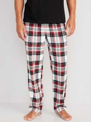 Pyjamas Old Navy Matching Flannel Pajama Pants Homme Blanche | 185-KTADWC