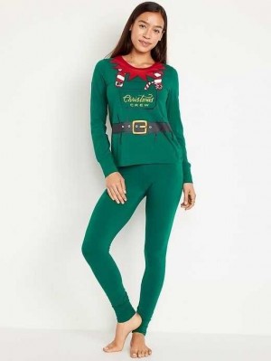 Pyjamas Old Navy Matching Holiday Graphique Pajama Set Femme Santas Helper | 518-AUBETH