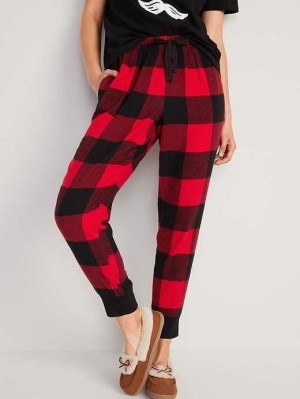Pyjamas Old Navy Printed Flannel Jogger Pajama Pants Femme Rouge | 105-JCWSVM