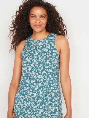 Pyjamas Old Navy Sunday Sleep Pajama Tank Top Femme Bleu Clair | 857-RQHUTV