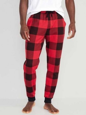 Pyjamas Old Navy Waffle-Knit Jogger Pajama Pants Homme Rouge | 617-GAVKSJ