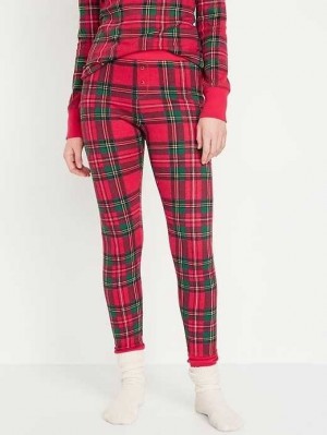 Pyjamas Old Navy Waffle-Knit Pajama Leggings Femme Rouge | 750-THGAXY