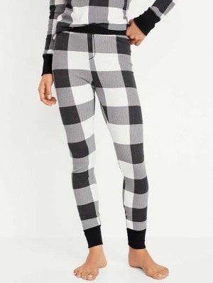 Pyjamas Old Navy Waffle-Knit Pajama Leggings Femme Noir | 234-UCISNZ