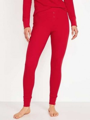 Pyjamas Old Navy Waffle-Knit Pajama Leggings Femme Rouge | 210-VPDKFX