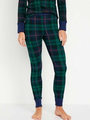 Pyjamas Old Navy Waffle-Knit Pajama Leggings Femme Noir | 129-VNSXQR