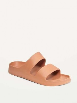 Sandale Old Navy Double-Brides Claquette Sandals Femme Dulce De Leche | 752-RQUNDC