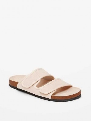 Sandale Old Navy Double-Brides Faux-Daim Sandals Homme Cozy Cashmere | 630-KYUETS