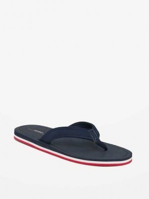 Sandale Old Navy Flip-Flop Sandals Homme Bleu Marine Blanche Rouge Stripes | 029-EVKULQ