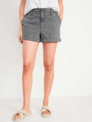 Short Old Navy High-Waisted OGC Pull-On Chino Shorts Femme Panther | 943-ECWBRQ