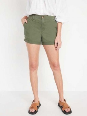 Short Old Navy High-Waisted OGC Pull-On Chino Shorts Femme Alpine Tundra | 402-BISXCY