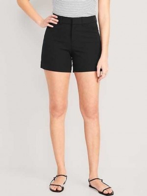 Short Old Navy High-Waisted Pixie Trouser Shorts Femme Noir | 659-BCKWOE