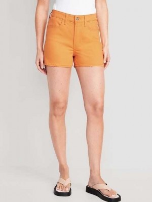 Short Old Navy High-Waisted Wow Jean Shorts Femme Golden Aurora | 320-YHMIWV