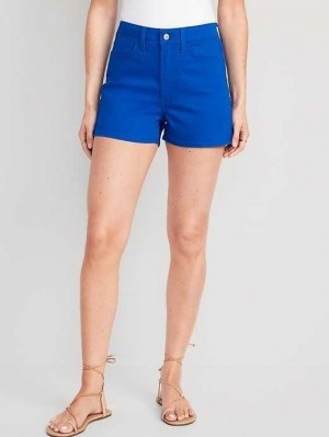Short Old Navy High-Waisted Wow Jean Shorts Femme Tanzanite | 891-YHNPGX