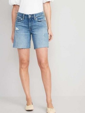Short Old Navy OG Loose Ripped Cut-Off Jean Shorts Femme Nala | 796-BYUSZE