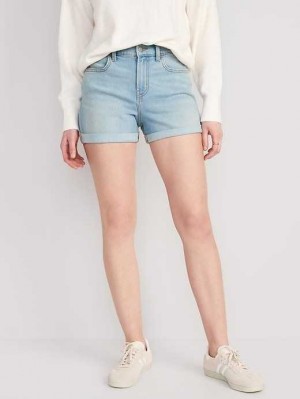 Short Old Navy Wow Jean Shorts Femme Lavage Clair | 583-MEYTHN
