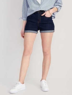 Short Old Navy Wow Jean Shorts Femme Lavage Foncé | 358-DLUGIO
