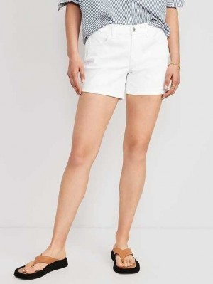 Short Old Navy Wow White Jean Shorts Femme Blanche | 039-NVZKAI