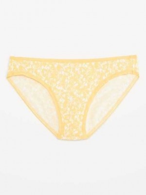 Sous Vêtement Old Navy Bikini Underwear Femme Jaune | 601-LQKCAM