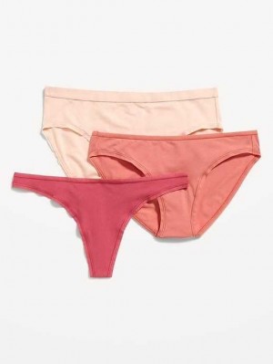 Sous Vêtement Old Navy Coton-Blend Underwear Variety 3-Pack Femme Lotus Blossom | 486-ZVWTQG