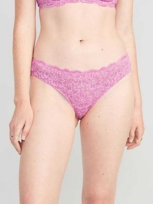 Sous Vêtement Old Navy Dentelle Bikini Underwear Femme Violette | 103-FJZMWR