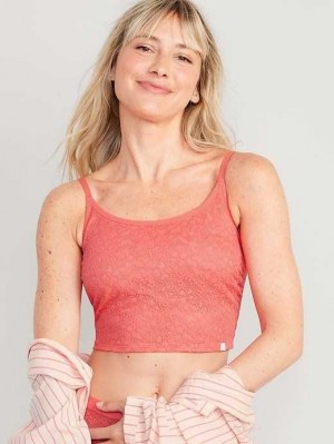 Sous Vêtement Old Navy Dentelle Brami Tank Top Femme Corail | 420-RMEPUC