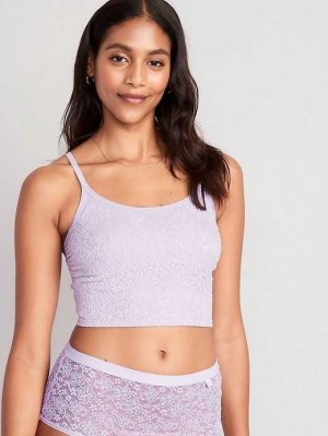 Sous Vêtement Old Navy Dentelle Brami Tank Top Femme Lavande | 295-MDQKBA