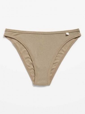 Sous Vêtement Old Navy High-Waisted French-Cut Rib-Knit Bikini Underwear Femme Multicolore | 506-GBQHXN