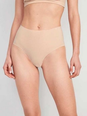 Sous Vêtement Old Navy High-Waisted No-Show Bikini Underwear Femme Frappe | 491-GJWEOL