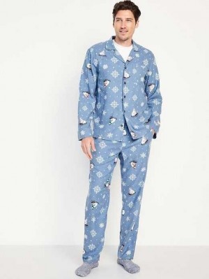 Sous Vêtement Old Navy Matching Flannel Pajama Set Homme Multicolore | 820-RWIJFP