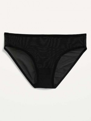 Sous Vêtement Old Navy Mesh Bikini Underwear Femme Noir | 530-DSHCFJ