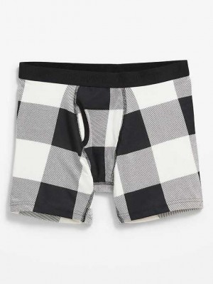 Sous Vêtement Old Navy Printed Built-In Flex Boxer-Brief Underwear Homme Noir | 740-HXKGVW