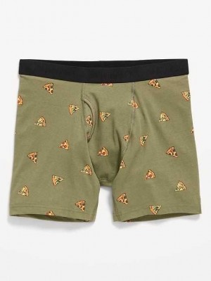 Sous Vêtement Old Navy Printed Built-In Flex Boxer-Brief Underwear Homme Pizza | 579-NMCRPY