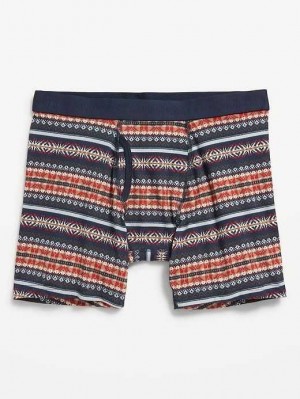 Sous Vêtement Old Navy Printed Built-In Flex Boxer-Brief Underwear Homme Multicolore | 485-RSYMKB