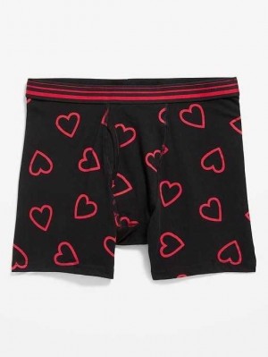 Sous Vêtement Old Navy Printed Built-In Flex Boxer-Brief Underwear Homme Outline Hearts | 238-XGUKJT