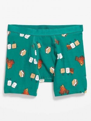 Sous Vêtement Old Navy Printed Built-In Flex Boxer-Brief Underwear Homme Blanche | 871-JCYGLW