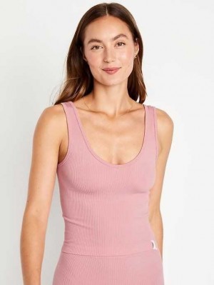 Sous Vêtement Old Navy Rib-Knit Seamless Tank Top Femme Corail | 456-GXKANR