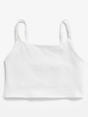 Sous Vêtement Old Navy Scoop-Neck Brami Top Femme Blanche | 462-RAHPIK